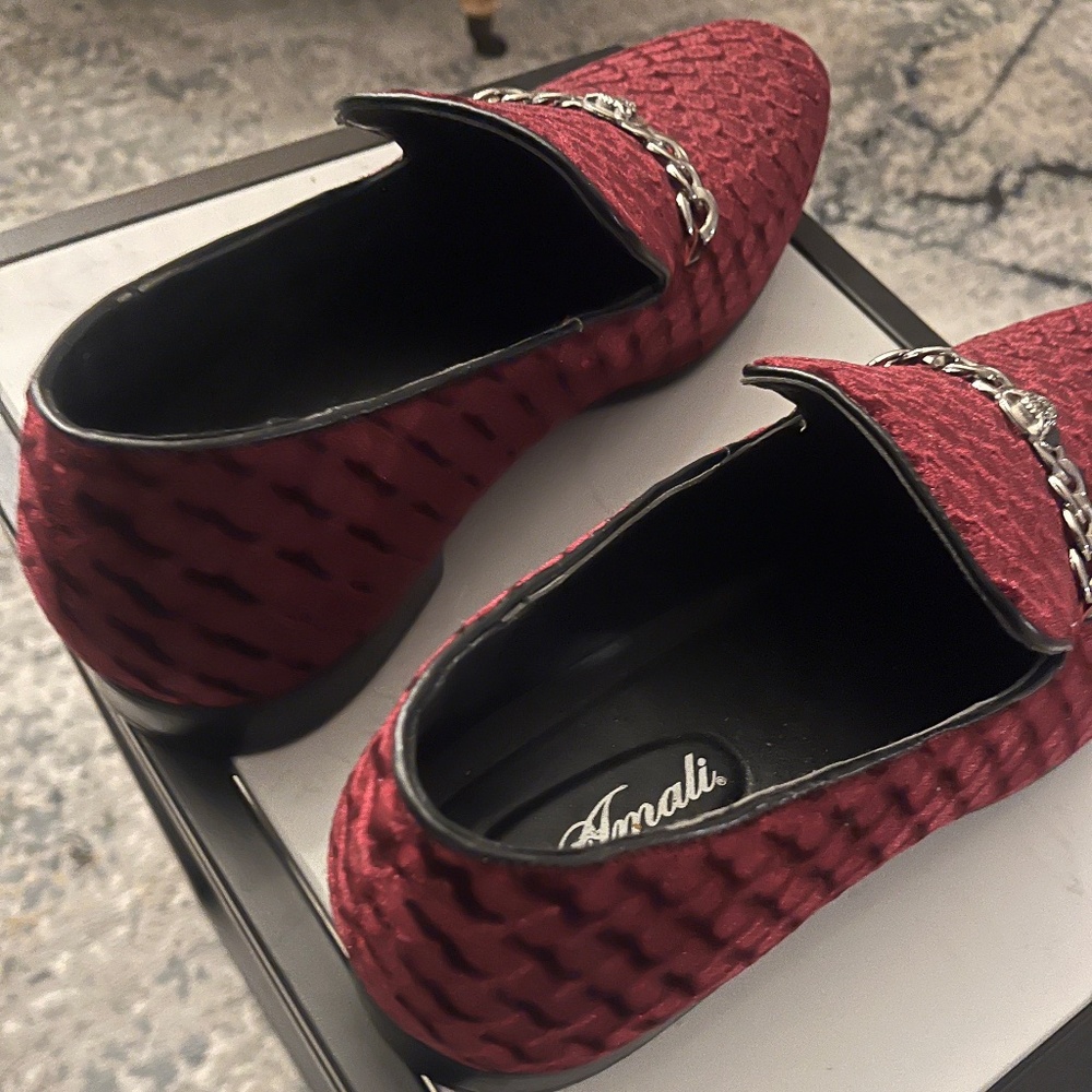 Burgundy dress shoes